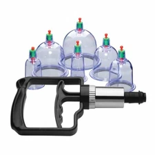 Master Series Sukshen 2.0 -  6 Piece Cupping Suction Set by XR Brands