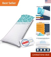 Body Pillow, Cooling Memory Foam Body Pillows for Adults Sleeping, Long Pillo...