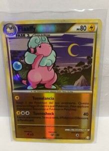 Carta Card Pokemon Flaaffy 42/123 HeartGold & SoulSilver Rara Holo Reverse Ita M