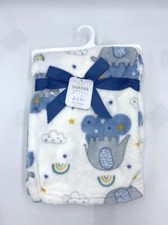 Duck Duck Goose Plush Baby Blanket Blue Elephant Star Cloud Rainbow