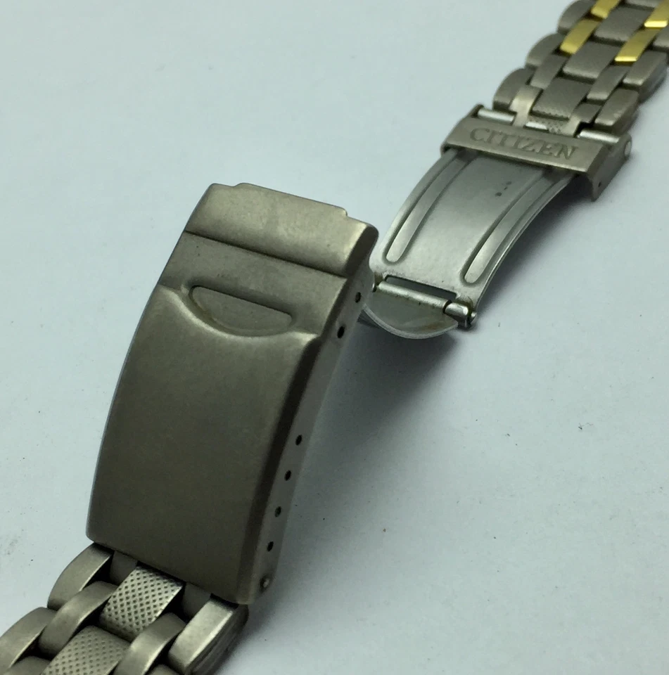 Reloj Pulsera Citizen Railroad Titanio Dos Tonos 71 Vintage 20 mm MUR817BAS5 Foto 4 de 4