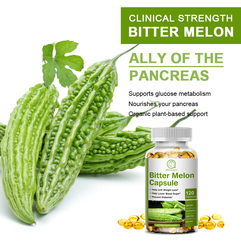 100 Nature Bitter Gourd Extract Capsule Weight Loss & Lower Blood