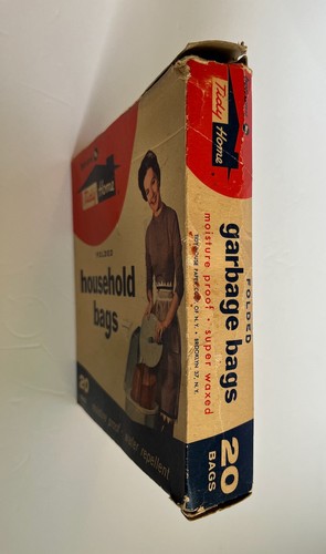 Vtg Bon Ami TIDY HOME Folded Household 18 BAGS Brown Paper Waxed Water Repellent - Picture 6 of 11
