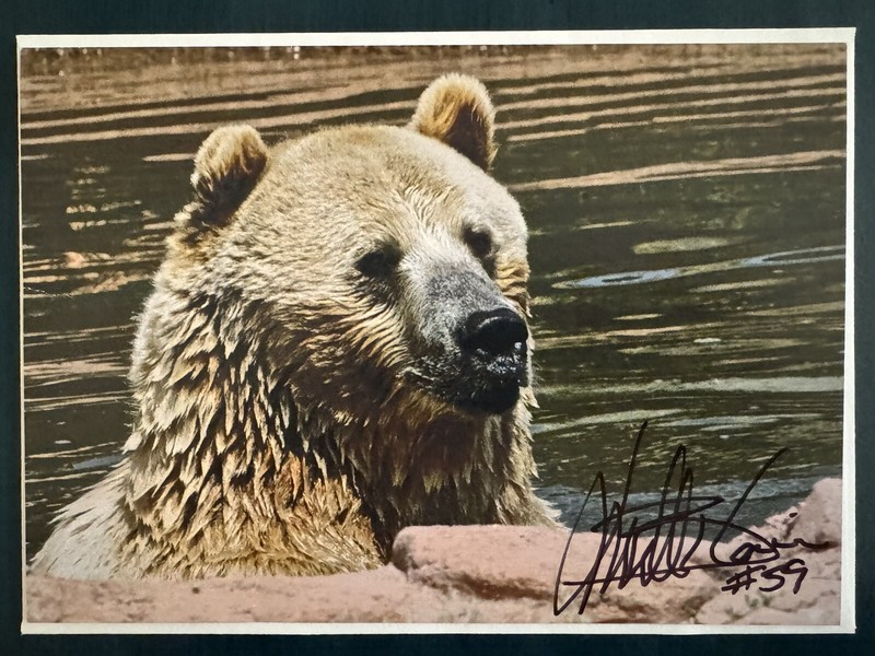 Minnesota Viking MATT BLAIR No 59 Autographed Nature Photography Greeting Card