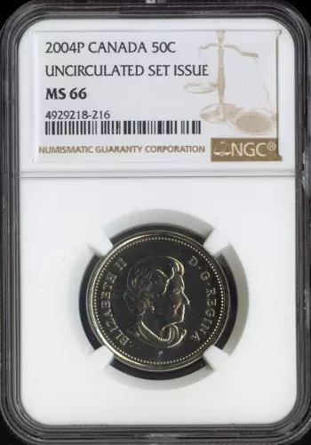 2004P Canada 50 Cents 50C NGC MS66 - Quality