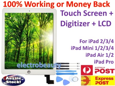 iPad 2 3 4 iPad Air 1 2 iPad Mini Full LCD + Touch Screen Digitizer Replacement