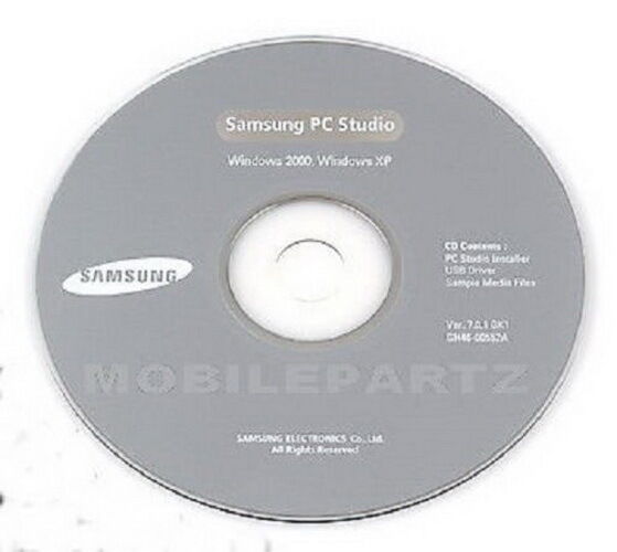 Genuine Samsung PC Studio Software V 3.12 for D600 D900 F520 P520 XP  Compatible