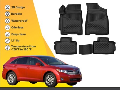 Custom Floor Liners Mats Tray For Toyota Venza 2013-up Full Set