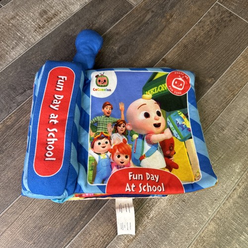 CoComelon Fun Day School Soft Plush Interactive Musical Book Tested Works
