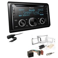 Pioneer Autoradio Bluetooth USB Einbauset FüR Lancia Delta III 2009-2014 Silber