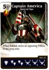 DICE MASTERS Captain America Card & Die, Exc. Condition