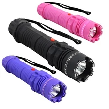 FIGHTSENSE HEAVY DUTY STUN GUN WITH LED FLASHLIGHT FOR WOMEN SELF DEFENSE