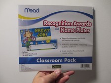 MEAD Recognition AWARDS  NAME PLATES Teacher Resource Classroom Pack NEW Sealed