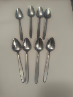 Set of 8 Easterling Embassy Classics RHINELAND Stainless Teaspoons Japan