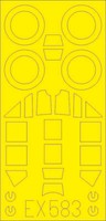 MW22 Eduard EX583 Bf 109G-6 1/48 Mask For Tamiya