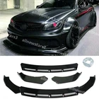 Front Bumper Lip Splitter Spoiler Glossy Black For Chevrolet Impala LT Body Kit