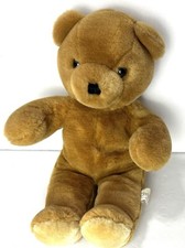 1987 Vintage Teddy Bear Classic Plush Brown Tan Stuffed Animal Toy Inc.