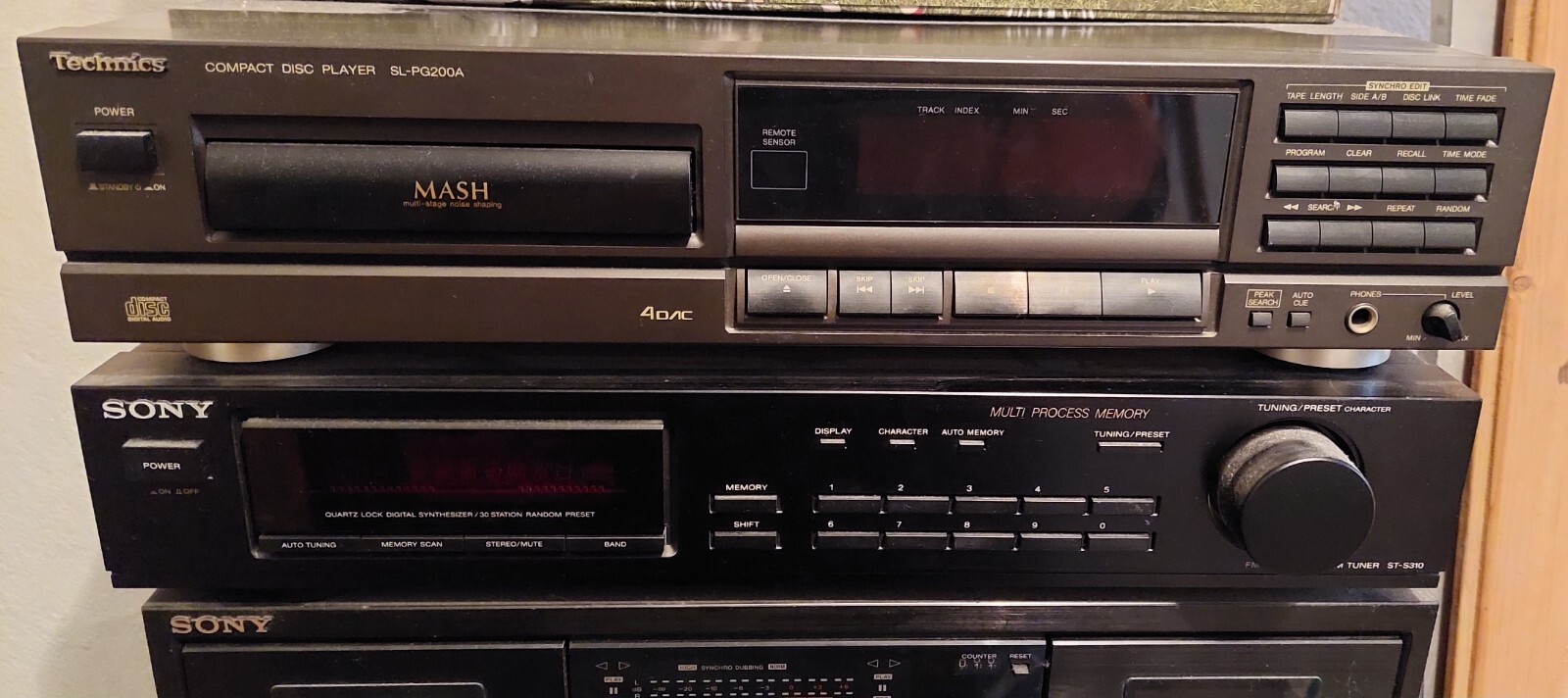 Sony Stereoanlage gebraucht, doppeltes Cassettendeck, Tuner, Radio, CD