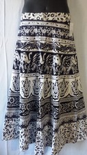Women African Wrap around Long Skirt Beach Sarong 100 Cotton Free Size
