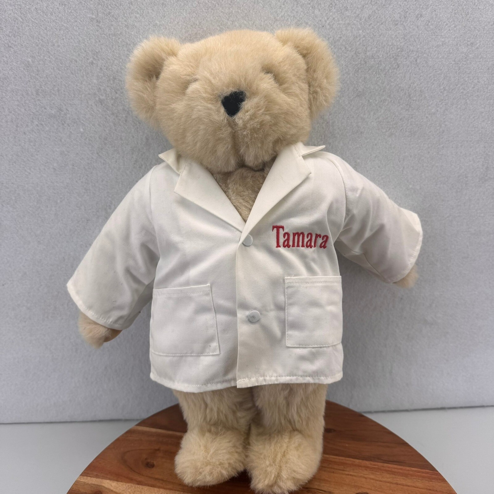Vermont Teddy Bear Jointed Plush Stuffed Animal Toy Doctor Lab Coat Tamara Cute