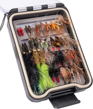 36 Pcs Fly Fishing Flies Kit, Hand Tied Trout Bass Fly Assortment with Fly Box
