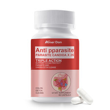 Colon Detox Cleanse Parasite Candida 100 Capsules Natural Herbal Supplement