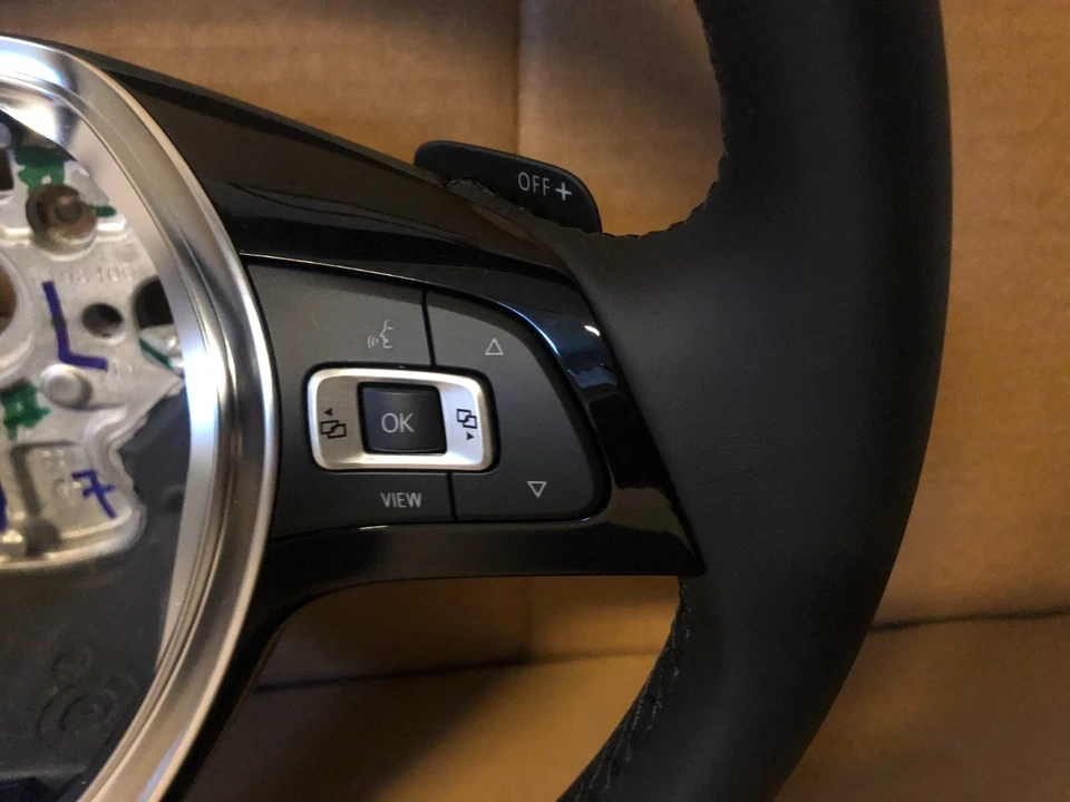 Vw Golf 7 Polo 2G Multifunktions lenkrad Schaltwippen Leder Lenkrad 2G0419091CB - Bild 3 von 4