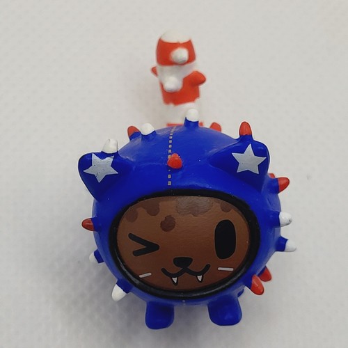 Tokidoki Neon Star Cactus Kitties Series Uncle Sammy Blue 1" Blind Box Figure - Picture 8 of 11