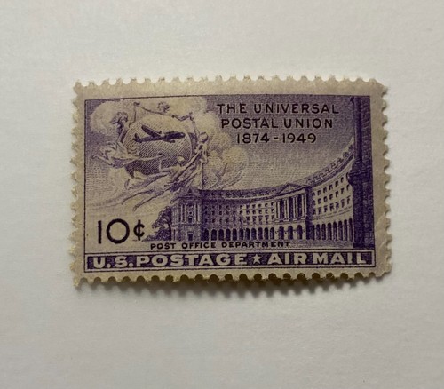 Rare - 1949 Post Office Building 10 Cents Stamp Mint Never Hinged OG. - 第 1/24 張圖片