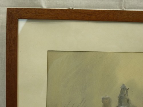 (B1793) Aquarell "Moskau ~ Winter am Ufer" Elisabeth Klutschewskaja 1987 - Bild 18 von 24