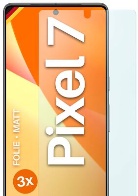 3x Schutzfolie Matt für Google Pixel 7 Displayschutz Handyfolie Dünn Anti Reflex