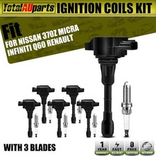 6x Ignition Coils & 6x Spark Plugs for Nissan X-Trail 370Z Micra Infiniti FX Q70