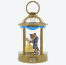 Japan Tokyo Disney Resort Beauty and the Beast Glowing Lantern Music Box Toy