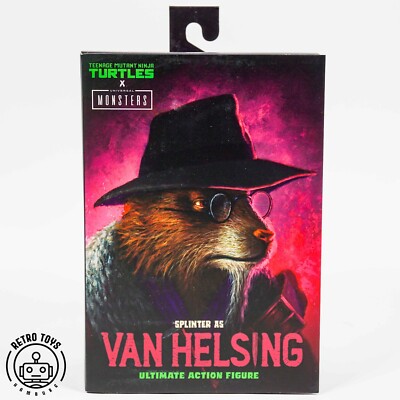 NECA SPLINTER VAN HELSING Ultimate Action Figure TMNT Ninja Turtles x Universal