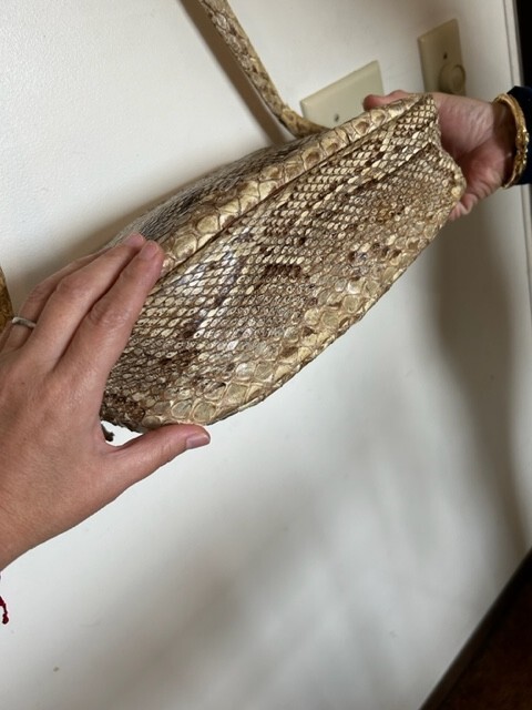 Genuine python purse/bag. Unique custom made genu… - image 7