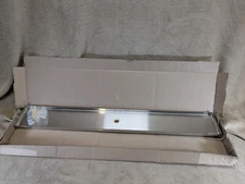 36" x 5" x 3/4" Stainless Drip Tray Surface Mount Drip 3 1/2" Drain Nipple