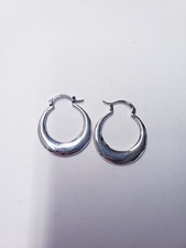 925 HOLLOW HOOP EARRINGS 30MM