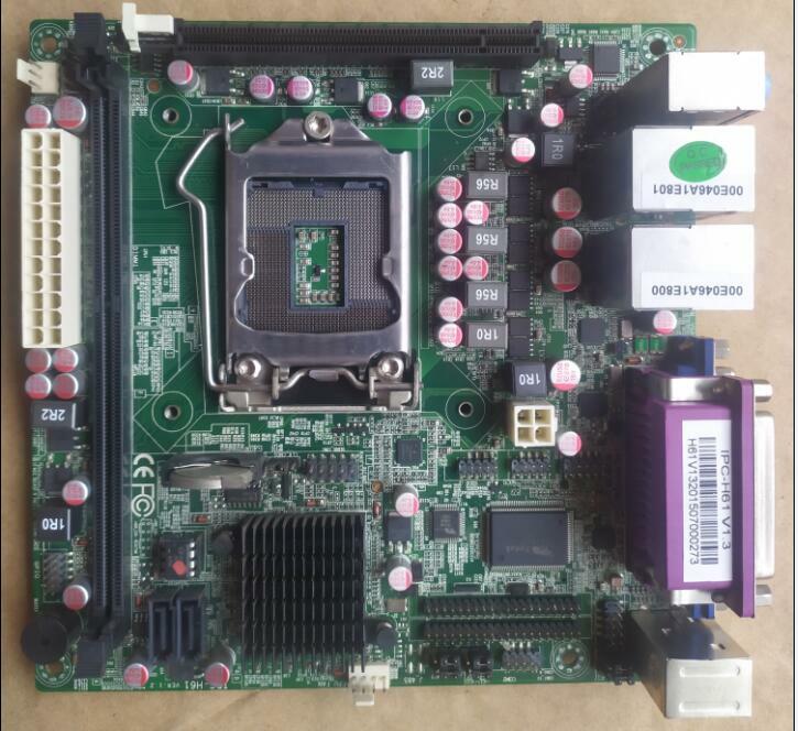 1pcs used IPC-H61 Industrial Motherboard LGA 1155 ITX