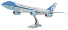 Fascinaciones Metal Tierra Boeing 747 AIR FORCE ONE Avión 3D Acero Modelo Kit