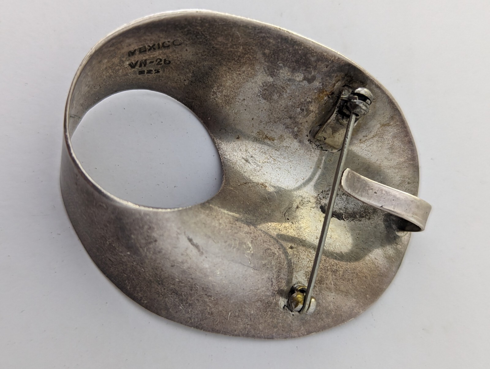 Solid Sterling Silver 2" Mobious Abstract Moderni… - image 2