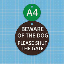 Traffolyte/Laminate Circles - Name Equipment Label (with laser marking included)