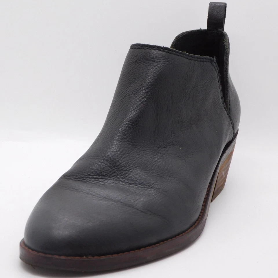 Lucky Brand Fayth Western Calzado Suave Guijarro Cuero Botines Logo Talla 9 Foto 2 de 4