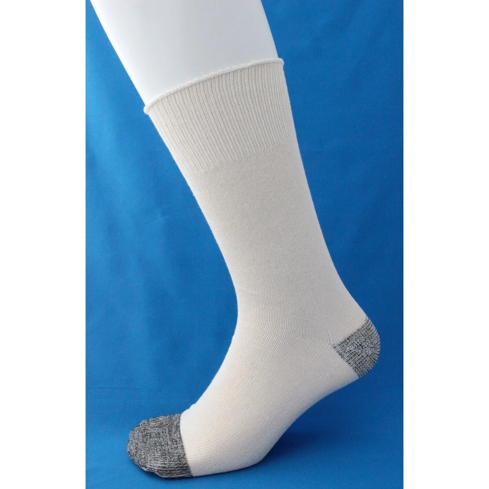 Japanese Tabi Socks 6 Pairs EU 42–45 100% Cotton White Reinforced Made in... - Image 3 of 3