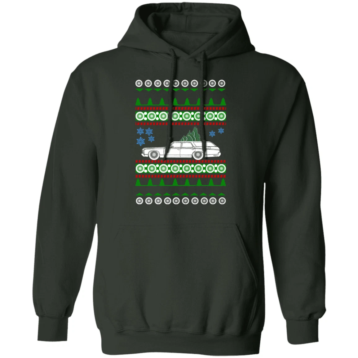 Chevy Kingswood Wagon Hoodie ugly christmas sweater