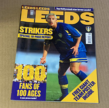 Leeds Leeds Magazine Issue Sept 2001 Leeds United Strikers Special Poster