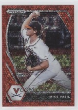 2021 Panini Prizm Draft Picks Red Donut Circle 94/99 Mike Vasil #PDP199 1n2n