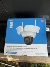 AOSU Floodlight Security Camera Outdoor - 3K UHD Hard Wired Cam with Flood Light