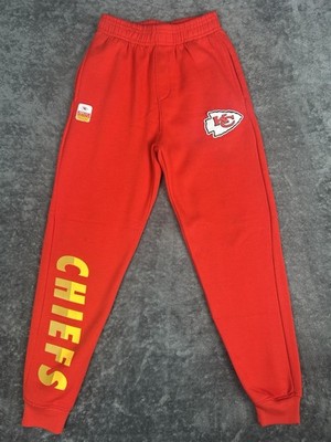 NFL Kansas City Chiefs Red and Yellow Joggers Youth Size 10/12