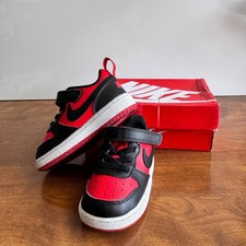Nike Court Borough Low Recraft Toddler Shoes Size 6C Red Black With Box
