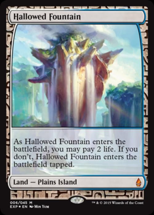 MTG English Hallowed Fountain NM Foil Zendikar Expeditions